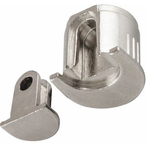 Alfa Foro Bodenträger Trägerteil 10 mm vernickelt, Gehäuseteil Beta 10 mm