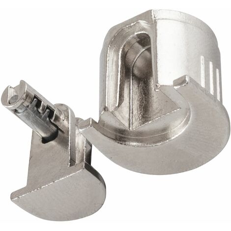 Alfa Stop Bodenträger Trägerteil 10 mm vernickelt, Gehäuseteil Beta 10 mm