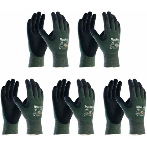 vasalat Schnittschutzhandschuhe ATG Maxiflex Cut Handschuhe Größe 11, schnitthemennde Arbeitshandschuhe XXL - 5 Paar