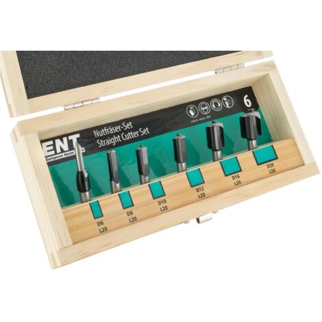 ENT Nutfräserkassette HW 6-teilig in Holzkassette (1/3)