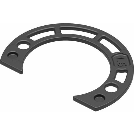 ITALIANA FERRAMENTA KIMANA SKIN Distanzplatte, Höhe 1,5 mm, Kunststoff anthrazit (1/4)