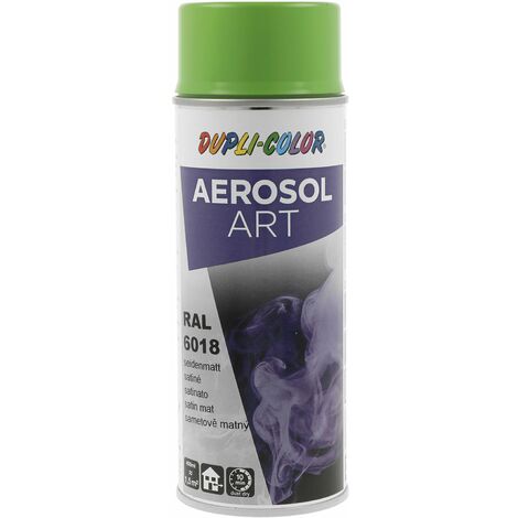 Dupli Color Aerosol Art Lackspray Graffiti Dose - wetterfest, lichtecht und UV-beständig - Graffiti-Spray 400ml, gelbgrün seidenmatt RAL 6018