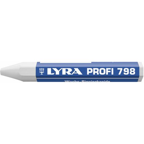LYRA Wachskreide 798 Sechskantform weiß Inhalt 12 Stück (1/2)
