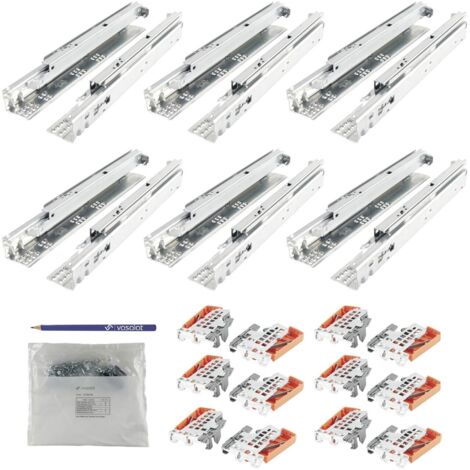 Blum Tandem plus Blumotion Vollauszug 560H, 500mm mit Kupplung für 6 Schubladen (1/5)