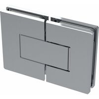 Duschtür Scharnier 8505N 180 Grad Glas-Glas, Messing verchromt poliert