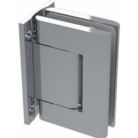 Duschtür Scharnier 8010BTJC 90 Grad Glas-Wand Hydraulik, Aluminium silberfärbig