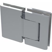 Duschtür Scharnier 8010BTJC 180 Grad Glas-Glas Hydraulik, Aluminium silberfärbig