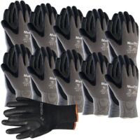 Maxiflex Handschuhe Größe 9 Endurance 10 Paar - Arbeitshandschuhe mit Noppen für Herren und Damen - Montagehandschuhe mit bestem Grip