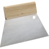 Schuller Eh'klar Zahnspachtel mit Holzgriffleiste Breite 180 mm Trapezzahnung 2,9 mm