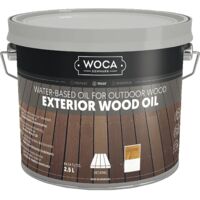 Woca Exterior Holzpflegeöl (Grundbehandlung und Pflege) weiß 2,5 Liter