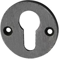 SCHÖRGHOFER Zylinderrosette PZ, ø 50 mm, Höhe 3 mm, Eisen verzinkt alt gebürstet
