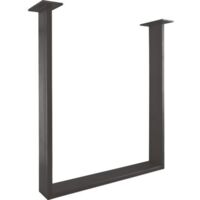 SIMAUSROM Tischkufe Regular Stahl schwarz lackiert