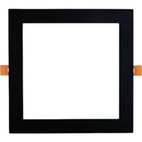 Led Spot - Einbaustrahler 21W 4000K neutralweiß ohne Led-Punkte - Led Deckenspot 225x225mm, schwarz 230V