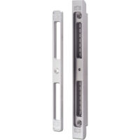 Schließblech verstellbar SB/VAR.7 z.Einfräsen,Rad. 1,5 mm, Zamak silberfarbig
