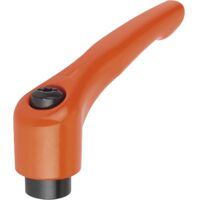 Klipp Klemmhebel (Klemmgriff) mit Innengewinde Spannhebel ø M 8 orange