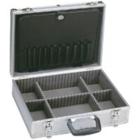 Müllner Werkzeugkoffer mit 17 Einsteckfächer 450 x 325 x 150 mm Aluminium