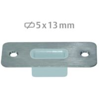 Planet BM Bodenschließmulde für Treibriegelstange 5x13mm Edelstahl/Kunststoff
