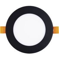 Led Spot - Einbaustrahler 9W 4000K neutralweiß ohne Led-Punkte - Led Deckenspot ø 120mm, schwarz 230V