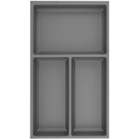 Agoform Besteckeinsatz Sky 550/35 Besteckkasten aus Kunststoff schiefergrau genarbt