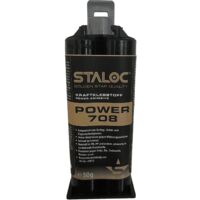 Staloc Power 708 2 Komponenten Kleber - Kunststoffkleber für PP, PE, POM, Teflon und EPDM, Strukturklebstoff, 50ml