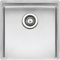 Reginox 3D-Spüle New York 40x40kg-CC ohne Überlauf - Edelstahl Seidenglanz