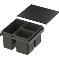 Vs Envi Flex XS-256 Abfalltrennsystem KB 500mm Mülltrennsystem 2x7/1x12 Liter Lava