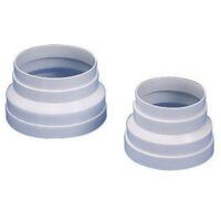 optimAIRo N35010 Reduzierstück, Lüftungssystem Adapter Verbindungsstück, geräuscharme Luftführung, Kunststoff weiß, 175x80 ø124 ø156