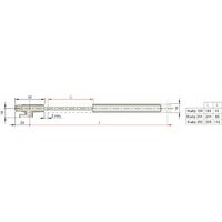 L 164 Metallguss champ./FE vernickelt S-Öffn. 80 N Hochstellstütze Kraby 