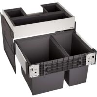 BLANCO Einbau Mülleimer Abfallsammler Frontanbindung 1x 30 und 1x 19 Liter SELECT II 60/2 Orga