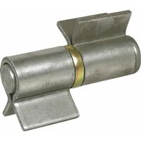 Anschweißband 2-teilig V-Lappen 404A , Bandh. 90 mm, ø 28 mm, Stahl blank