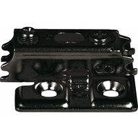 LAMP® Kreuzmontageplatte J95, Schrauben, Distanz 0 mm, schwarz