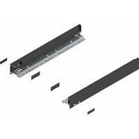 Blum Legrabox pure H N Schubladenschienen Set 1 Paar 70kg 450mm Tip On Vollauszug Carbonschwarz Set