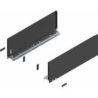 Blum Legrabox pure H C Schubladenschienen Set 1 Paar, 40kg 400mm Tip On Vollauszug, carbonschwarz