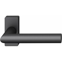 FSB Rahmentürdrücker 09 1076 Hochhaltefeder B eckige Rosette Aluminium schwarz