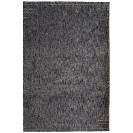 RECYCLE USED - Tapis vintage doux gris noir 160x230 (1/5)