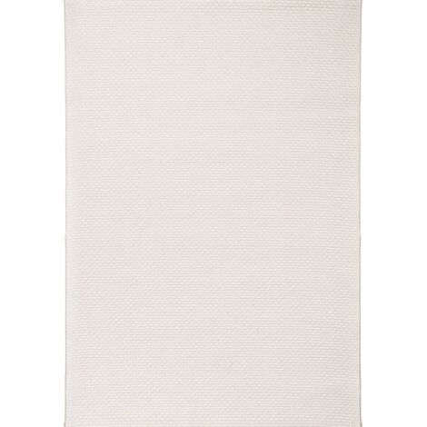 BANGALOR - Tapis aspect jute blanc 200x300 (1/5)