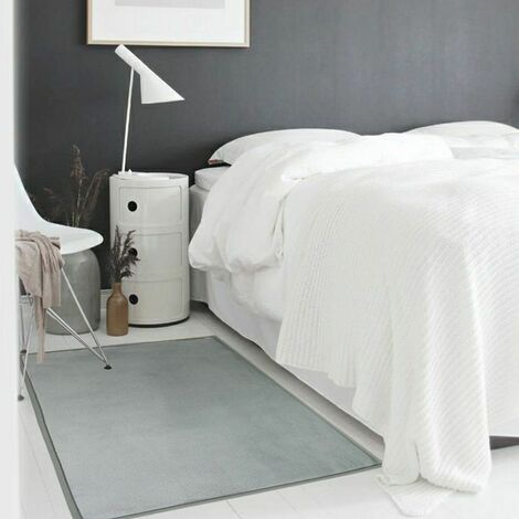 Tapis salon gris graphique lavable en machine - 160x230cm - Conforama