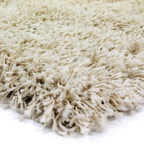 TENESSEE - Tapis à poils longs toucher laineux écru 80x150