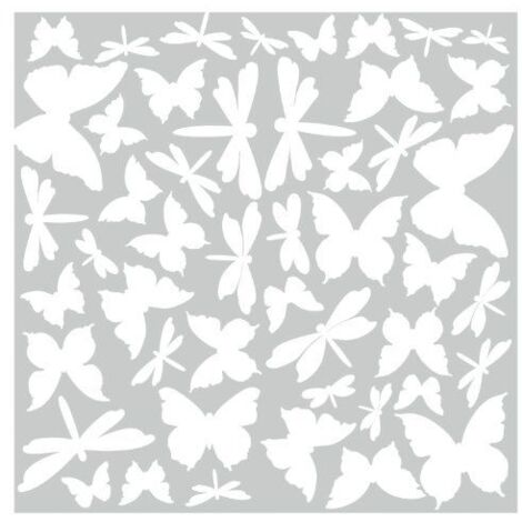 PAPILLONS & LIBELLULES - Stickers repositionnables phosphorescents
