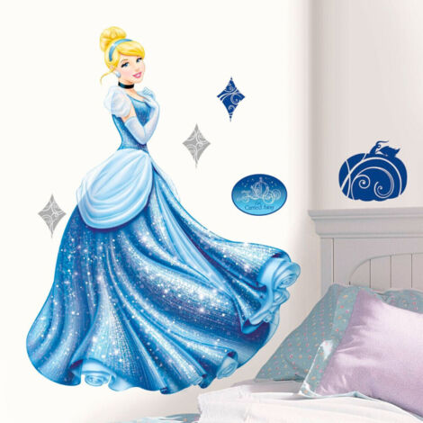 Sticker géant Glamour Princesse Cendrillon Disney (1/4)