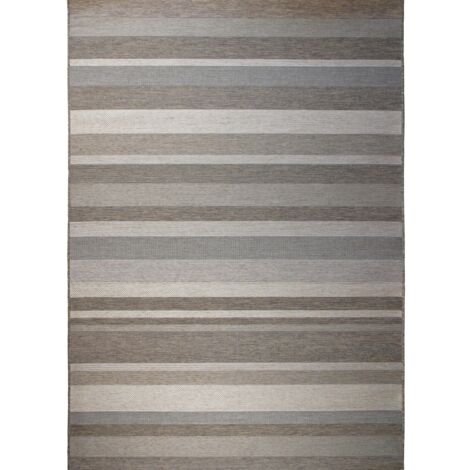 LAGUNA BAY - Tapis d'extérieur/intérieur motifs lignes mix beige 160x230 (1/5)