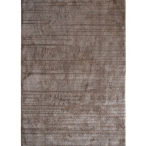 HORIZON UNI - Tapis contemporain en polyester marron 120x166