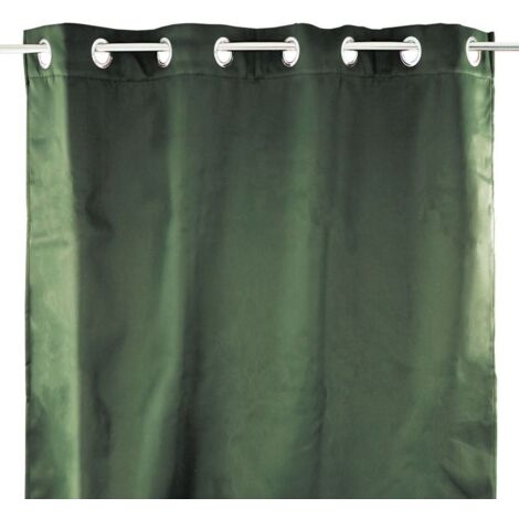 Rideau occultant vert 140x250 – Tissu polyester – Isolation thermique – Pour pièces à vivre – Thedecofactory (1/5)