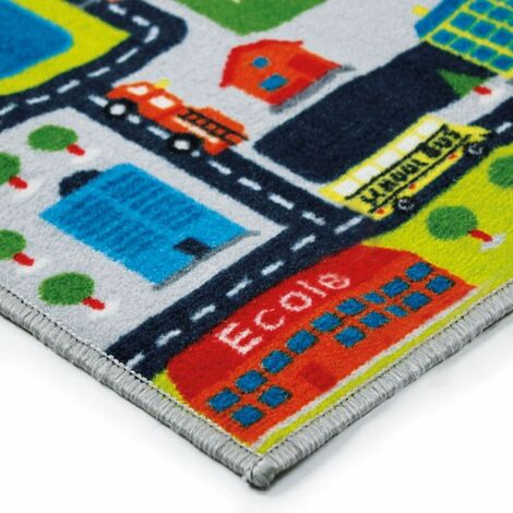 Circuit P Tapis Enfant Imprime Circuit 75x133 Cm P Multicolore