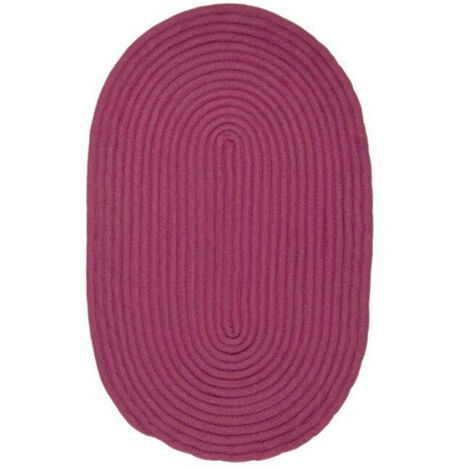TAM TAM - Tapis en coton réversible effet cordage prune 50x80