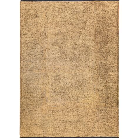 VENICE - Tapis en coton et polyester lavable tissé plat beige 80x150 (1/5)