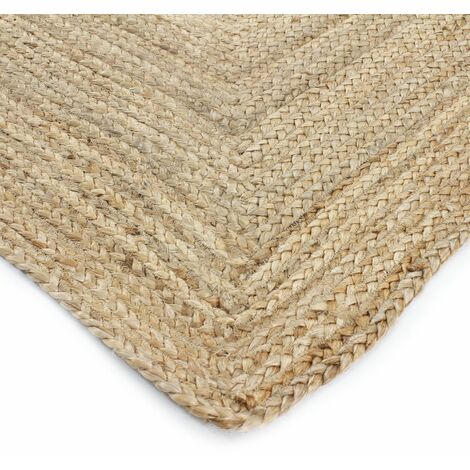 VEGETAL JUTE - Tapis en jute tressé naturel 50x80