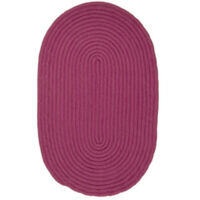 TAM TAM - Tapis en coton réversible effet cordage prune 50x80