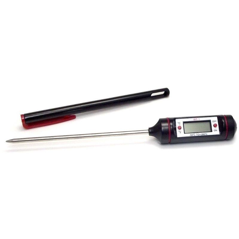 Digital Thermometer, Bratenthermometer mit Edelstahl Messsonde