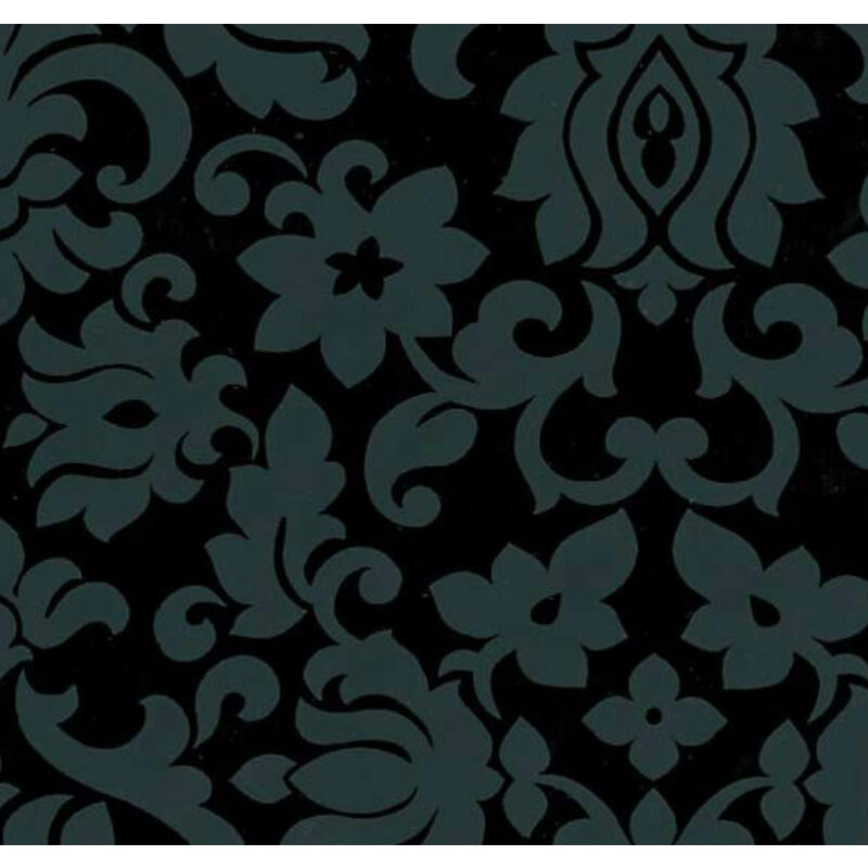 Klebefolie Ornamente Barock - Möbelfolie schwarz - grau - 45 cm x